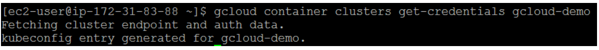 Configuring cluster access for kubectl