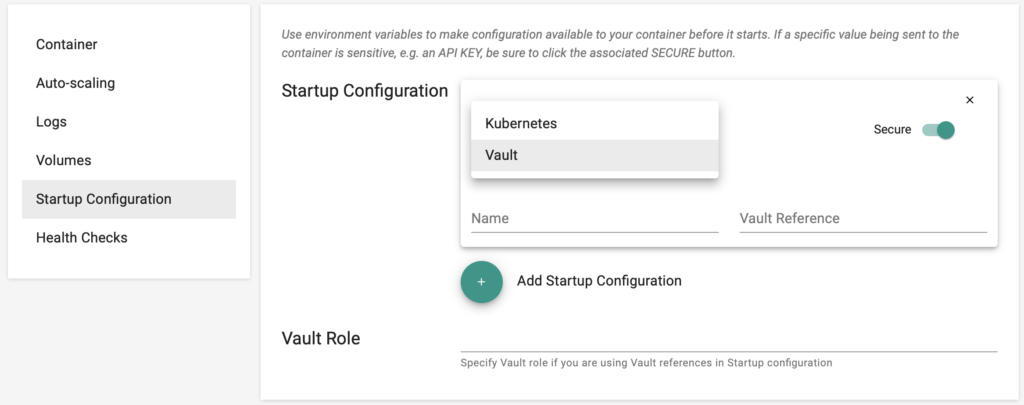 Hashicorp Vault Integration