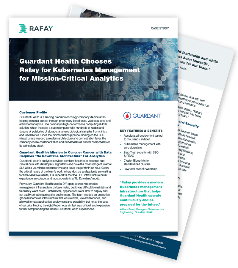 image for Guardant Health Chooses Rafay for Kubernetes Operations for Mission-Critical Analytics