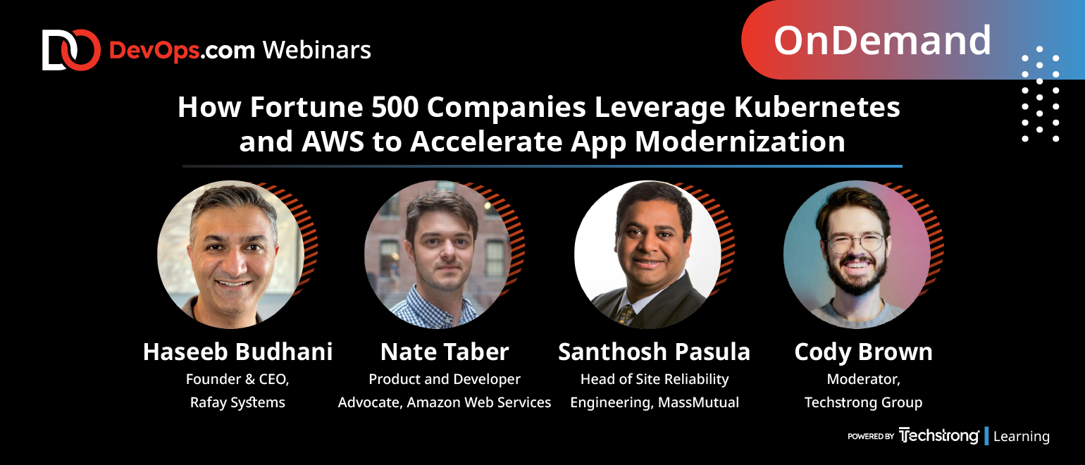 image for How Fortune 500 Companies Leverage Rafay and AWS to Accelerate App Modernization