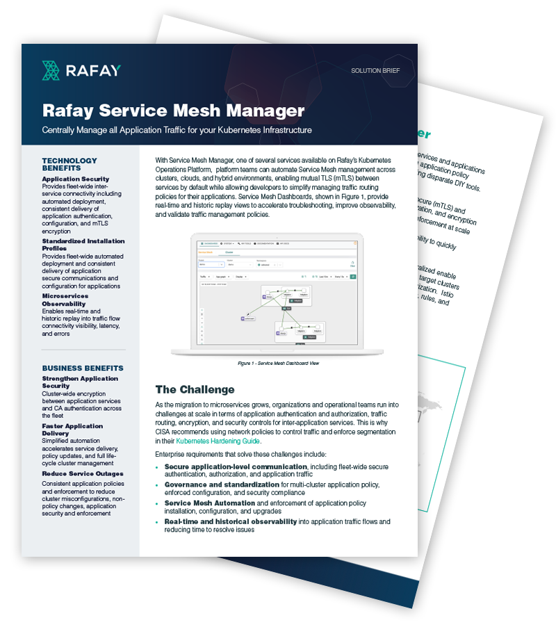 image for Service Mesh Manager Service Brief