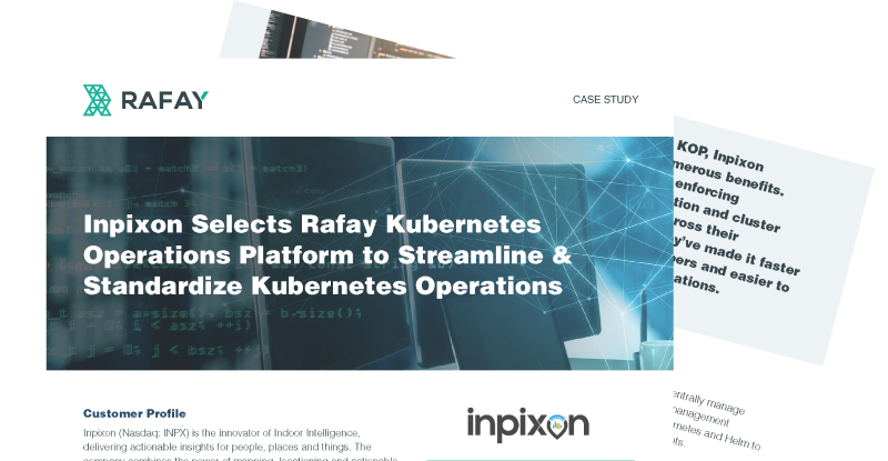 image for Inpixon Selects Rafay to Streamline & Standardize Kubernetes