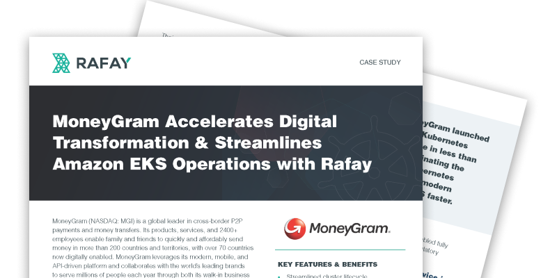 image for MoneyGram Accelerates Digital Transformation & Streamlines Amazon EKS Operations with Rafay