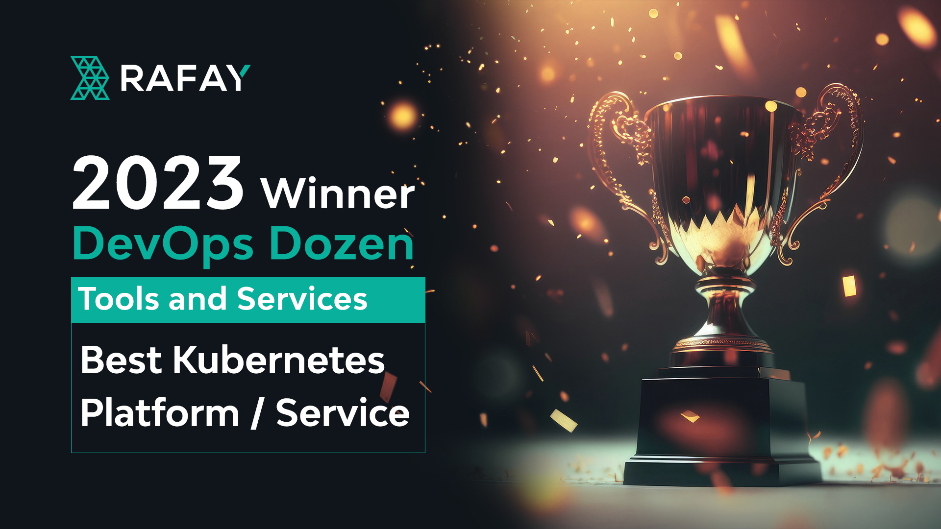 Image for Rafay is a DevOps Dozen Winner for the Best Kubernetes Platform/Service